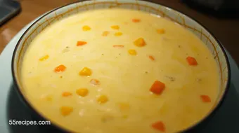 My Family's Favorite Chicken Corn Chowder Recipe – Comfort In Every Bite recipe card