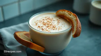 How to Make an Amazing Creamy Coconut Almond Latte with Shelf Stable Lactose Free Milk recipe card