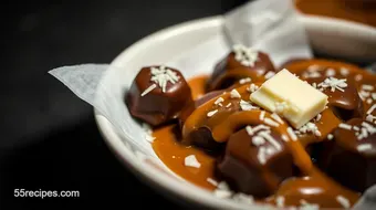Decadent Chocolate Candies with Caramel: A Sweet Indulgence recipe card