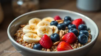 How to Make the Best Gluten Dairy Free Breakfast Quinoa Bowl recipe card