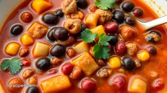 Simmered Taco Soup with Flavorful Beans