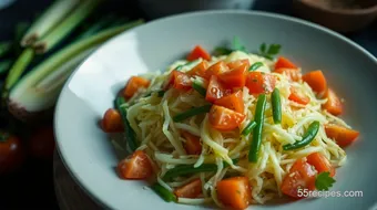 My Grandmother's Easy Papaya Salad Recipe: A Delicious Summer Treat recipe card