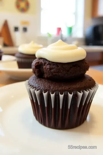 Decadent Brownie Cupcakes with Creamy Frosting steps