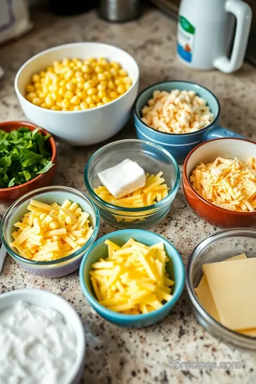 Bake Cheesy Corn Delight ingredients