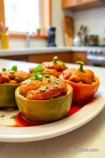 Bake Chicken Stuffed Peppers steps