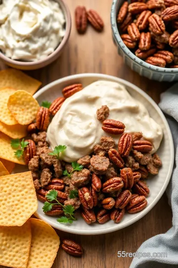 Baked Chipped Beef Dip with Creamy Pecans ingredients