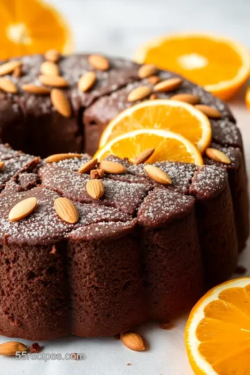 Prolific Oven Chocolate Orange Almond Cake presentation