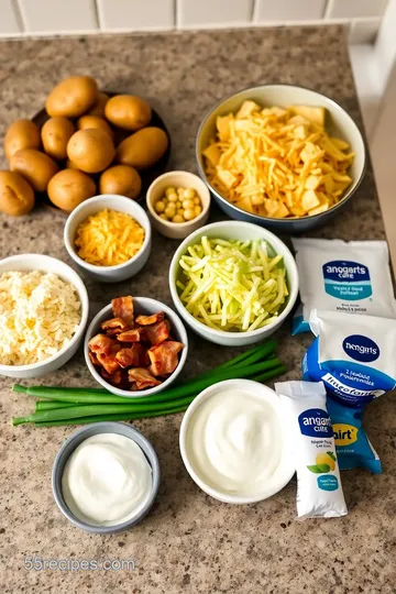 Crispy Potato Skins Recipe ingredients