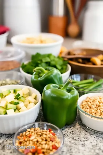 Savory Stuffed Mini Peppers with Quinoa and Herbs ingredients