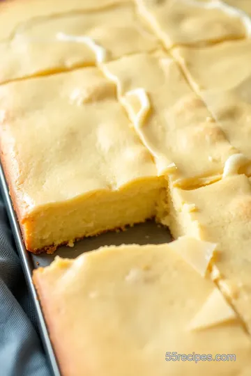 Kefir Sheet Cake with Lemon Glaze presentation