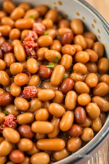 Classic Homemade Baked Beans presentation