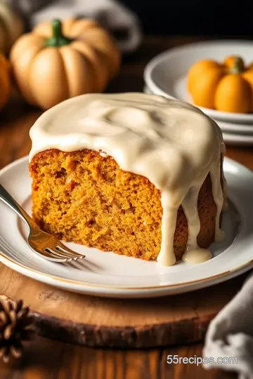 Olive Oil Pumpkin Cake presentation