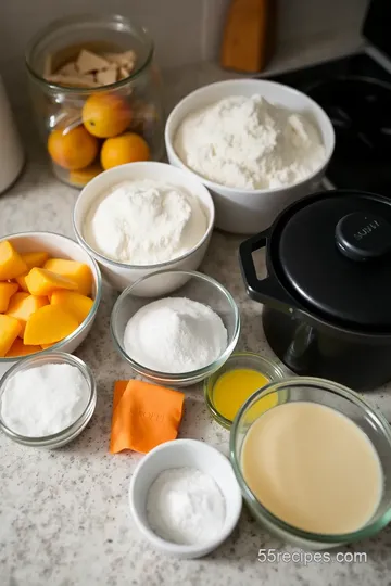 Classic Peach Crumble ingredients