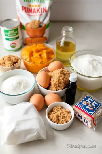 Delicious Pumpkin Bread Recipe ingredients