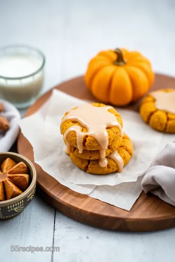 Bake Soft Pumpkin Cookies with Glaze presentation