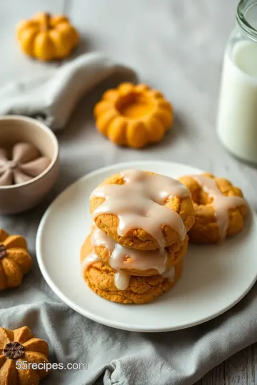 Bake Soft Pumpkin Cookies with Glaze steps