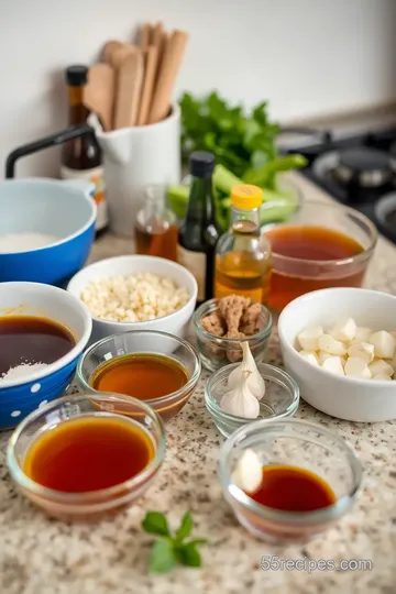 Honey-Garlic Spare Ribs ingredients