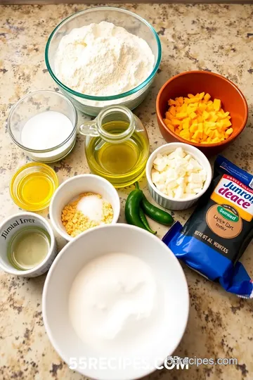 Vegan Jalapeno Cheddar Artisan Bread ingredients