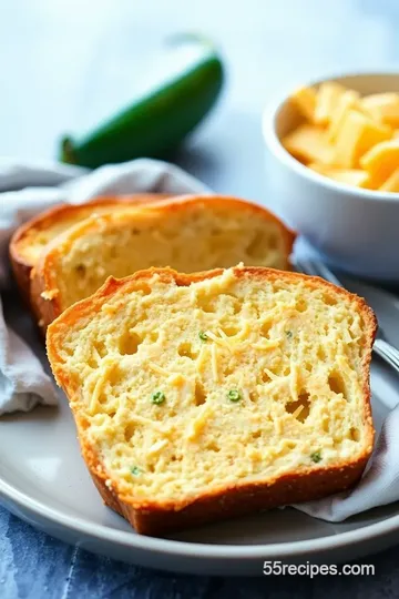 Vegan Jalapeno Cheddar Artisan Bread presentation