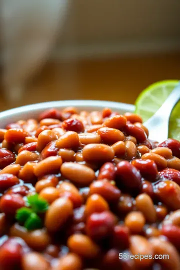 Bar BQ Baked Beans presentation