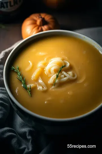 Barr' s Classic French Onion Soup presentation