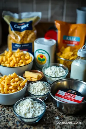 BBQ Mac and Cheese Delight: A Creamy Twist on a Classic ingredients