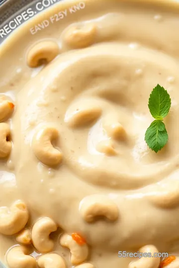 Creamy Cashew Cream presentation