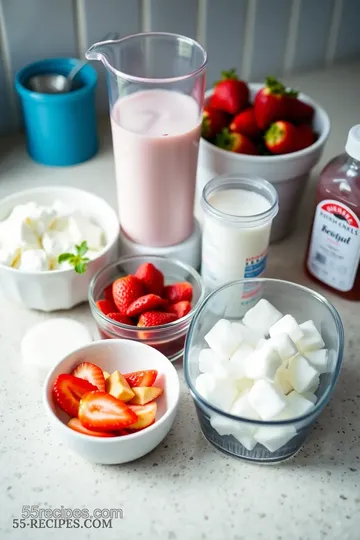 Ninja Slushi Strawberry Milkshake ingredients