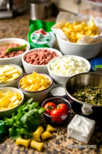 Cheesesteak Tortellini with Creamy Provolone Sauce ingredients