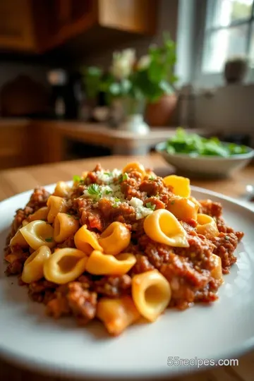 Cheesesteak Tortellini with Creamy Provolone Sauce steps