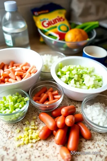 70s Retro Hot Dog Jello Salad ingredients