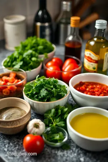 Chimichurri Pizza Sauce with Sweet Tomatoes ingredients