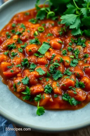 Chimichurri Pizza Sauce with Sweet Tomatoes presentation