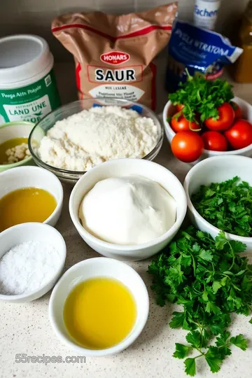 Chimichurri Sweet Tomatoes & 00 Flour Pizza ingredients