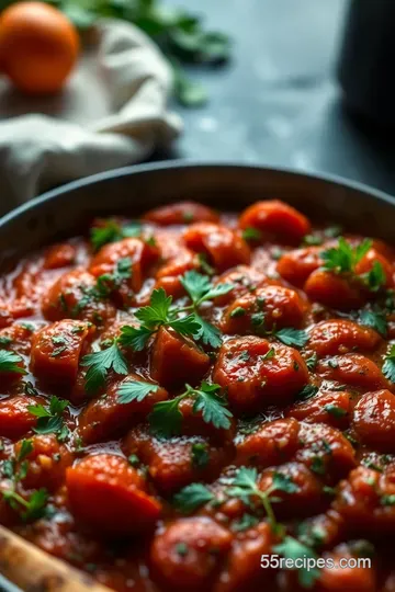 Chimichurri Sweet Tomatoes Pizza Sauce presentation