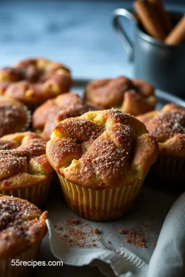 Cinnamon Sugar French Toast Muffins presentation