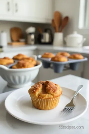 Cinnamon Sugar French Toast Muffins steps