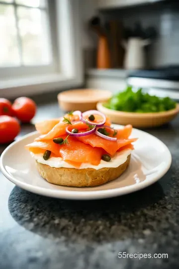 Classic Lox and Bagels with Cream Cheese and Capers steps