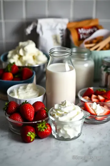 Classic Strawberry Milkshake: A Creamy Delight ingredients
