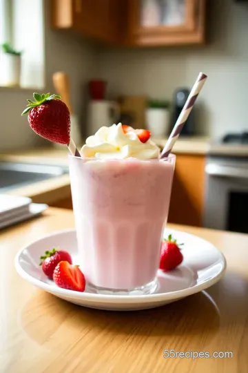 Classic Strawberry Milkshake: A Creamy Delight steps
