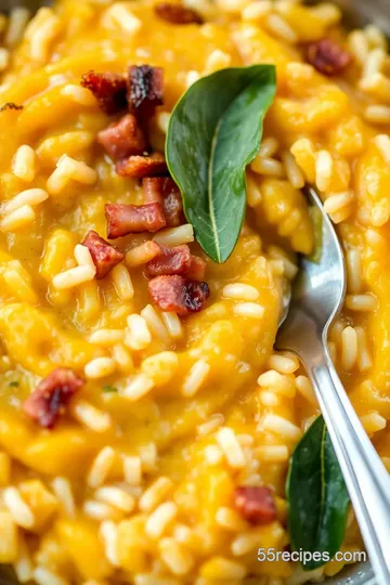 Creamy Pumpkin Risotto presentation