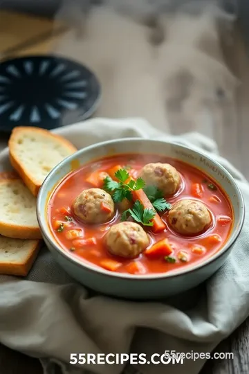 Hearty Minestrone Soup with Meatballs steps