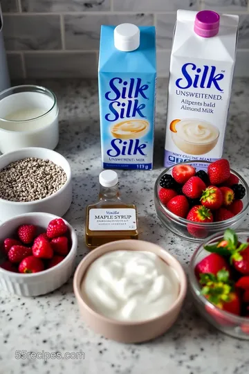 Creamy Almond Milk Chia Pudding ingredients