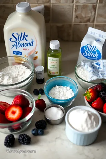 Creamy Almond Milk Pudding ingredients