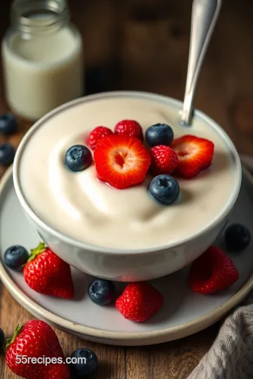 Creamy Almond Milk Pudding presentation