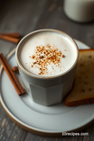 Creamy Coconut Almond Latte presentation