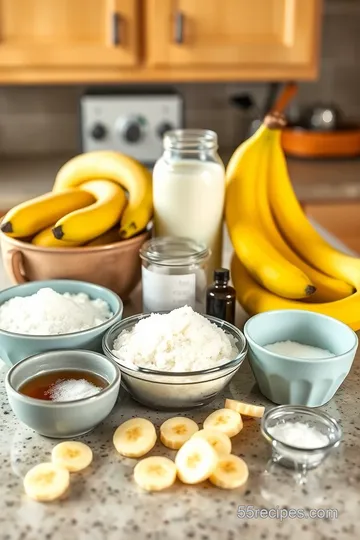 Creamy Dairy-Free Banana Pudding Delight ingredients