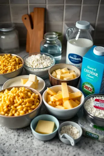 Creamy Orzo Mac and Cheese Delight ingredients