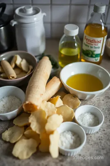 Crispy Taro Chips with a Touch of Sea Salt ingredients