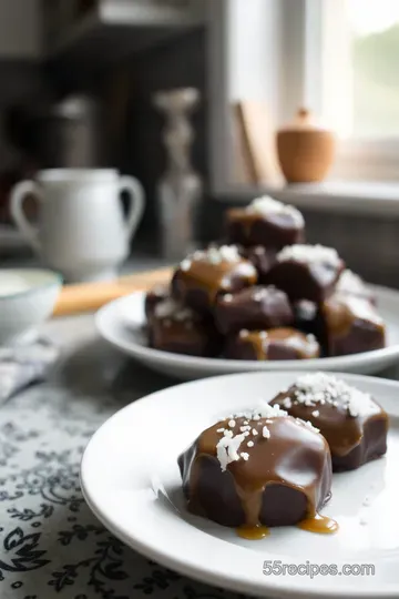 Decadent Chocolate Caramel Candies steps
